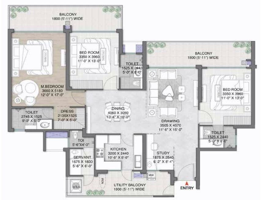 3.5 BHK